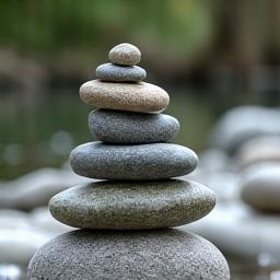 丁寧に積み上げられた石