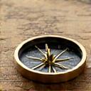 古地図の上に置かれた真鍮のコンパス